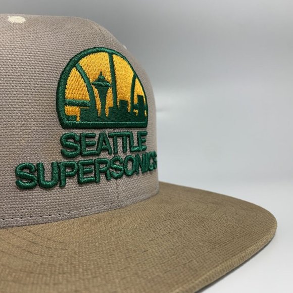 Mitchell & Ness Seattle SuperSonics Hardwood Classics Snapback Hat Throwback - Picture 8 of 8